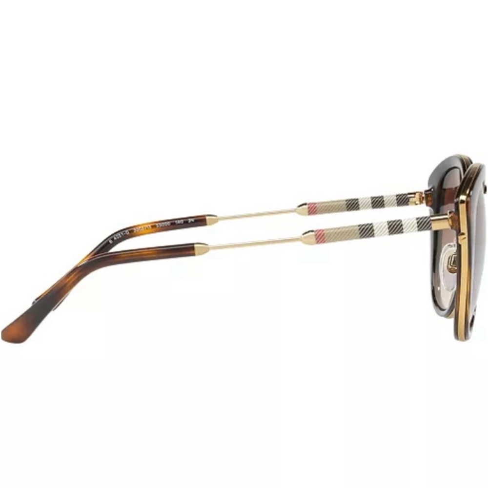 Burberry Gold and Brown Sunglasses - Picture 4 of 5